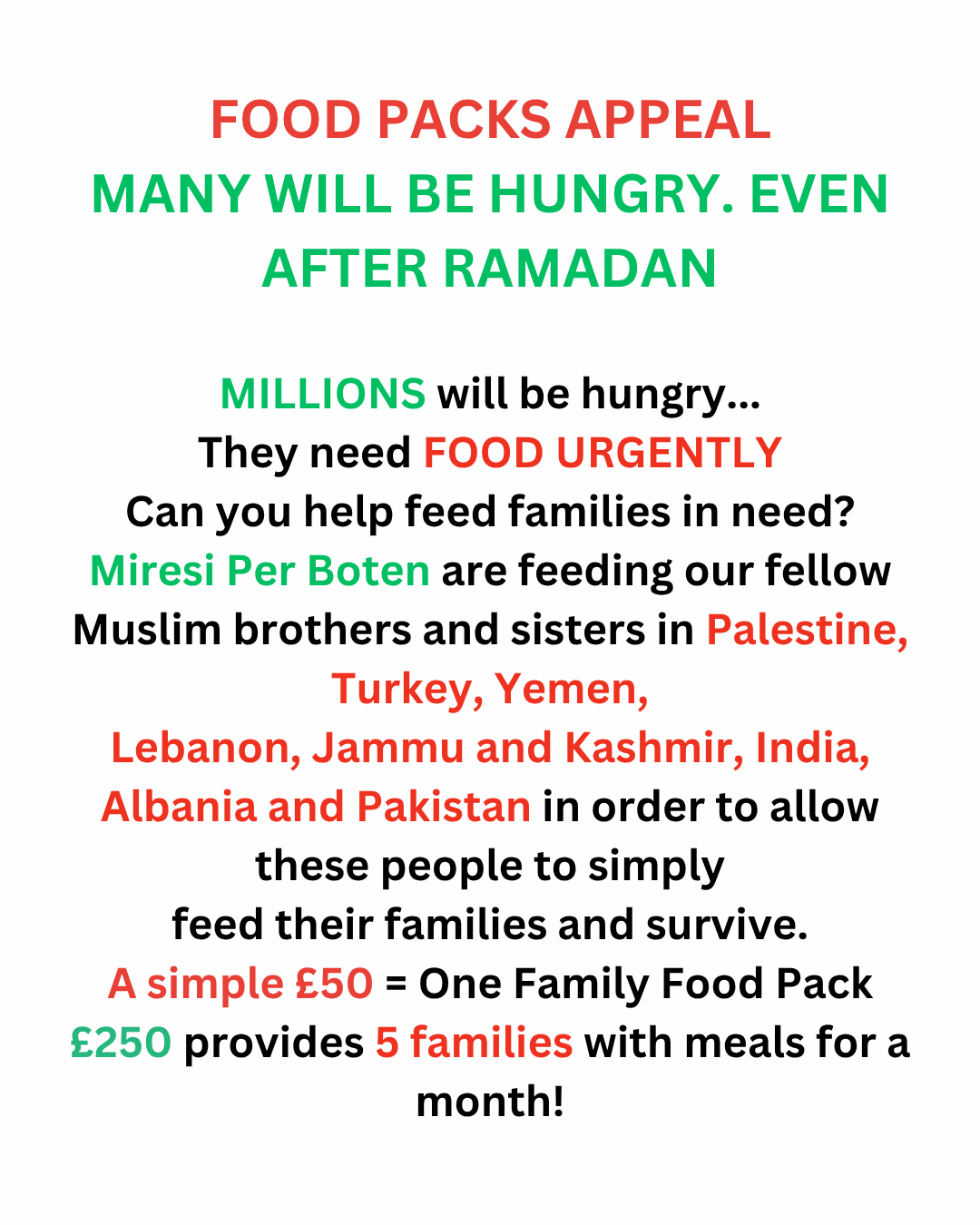 Food distribution